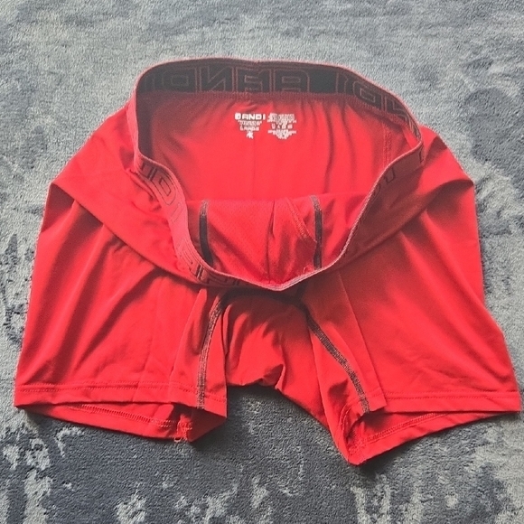 And1 Red Athletic Boxer Briefs - Picture 4 of 5